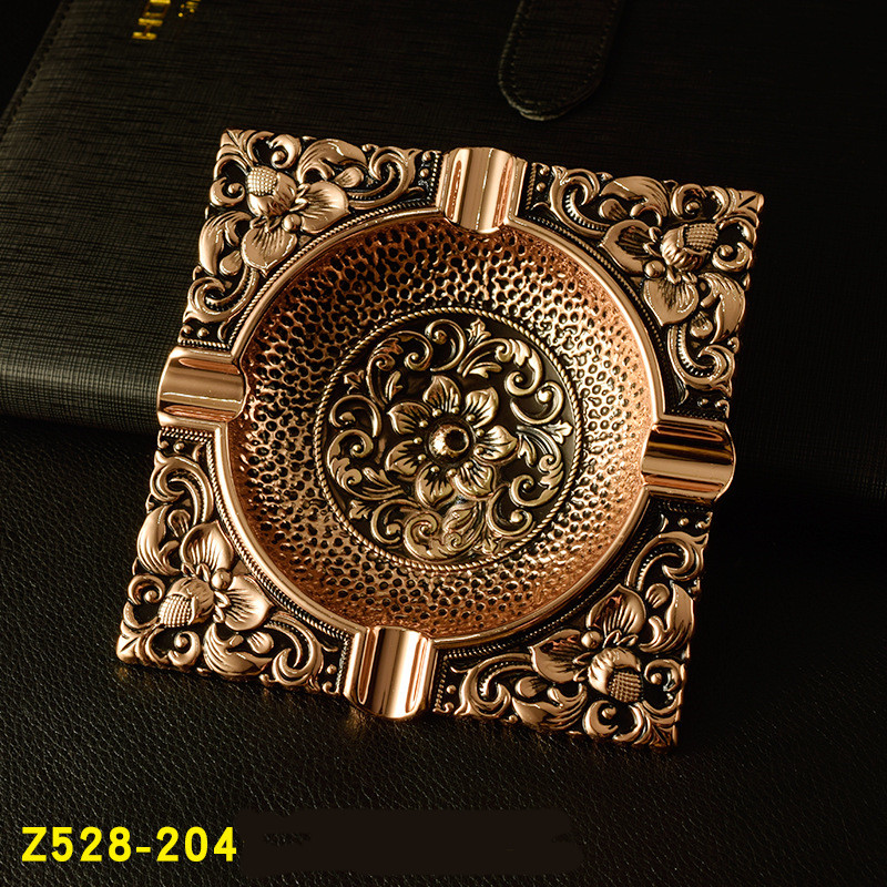 Vintage Pattern Ashtray Metal - Image 4